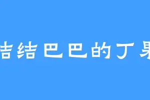 结结巴巴的丁果