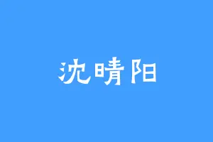沈晴阳