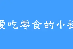 爱吃零食的小杨
