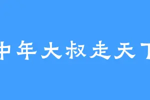 中年大叔走天下