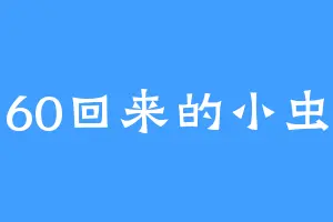 60回来的小虫