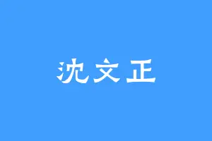 沈文正