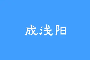 成浅阳