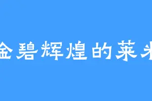 金碧辉煌的莱米