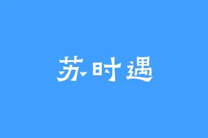 苏时遇