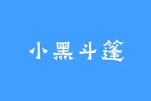 小黑斗篷