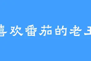 喜欢番茄的老王