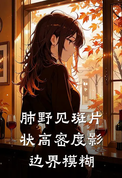 肺野见斑片状高密度影边界模糊