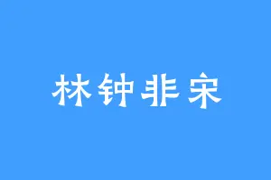 林钟非宋