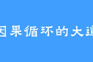 因果循环的大道