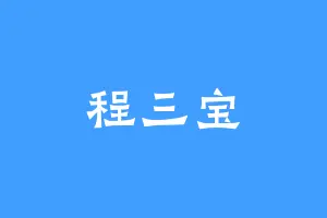 程三宝