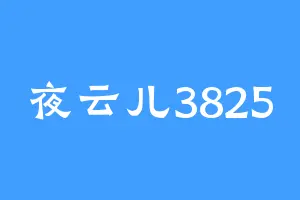 夜云儿3825