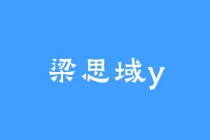 梁思域y