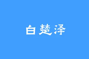 白楚泽