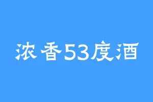 浓香53度酒