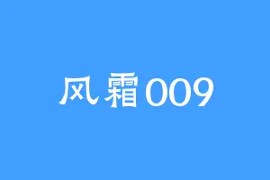 风霜009