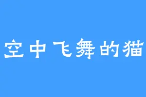 空中飞舞的猫