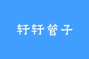 轩轩管子