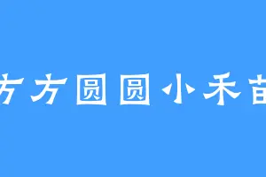 方方圆圆小禾苗